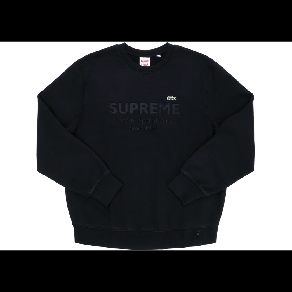 Authentic supreme & lacoste sweater